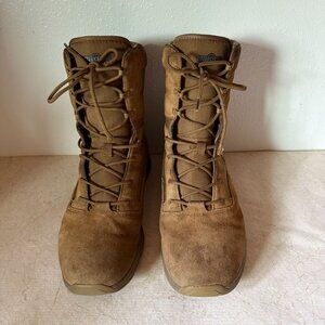 Interceptor‎ Mens Tactical Boots Size 13 MNIN27DP001 Upper Rubber Sole Brown